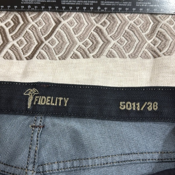 (Q3) Fidelity 5011, jeans size 36x28,‎ Sabbath
Dark wash, men's - Picture 8 of 14